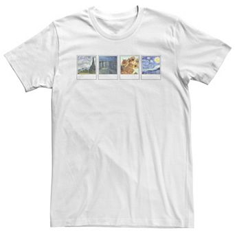 Big & Tall Trendy Vincent van Gogh Polaroids Tee