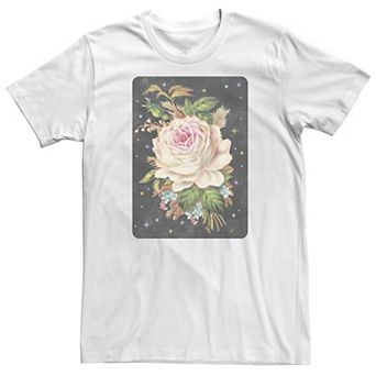 Big & Tall Trendy Rose Card Tee