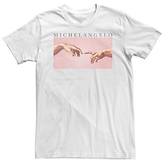 Big & Tall Michelangelo "Sistine Chapel" Painting Portrait Tee