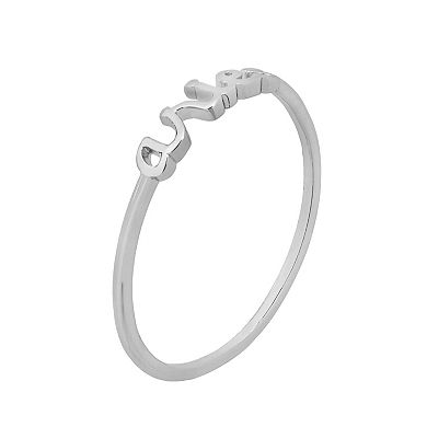 LC Lauren Conrad Cursive Zodiac Ring