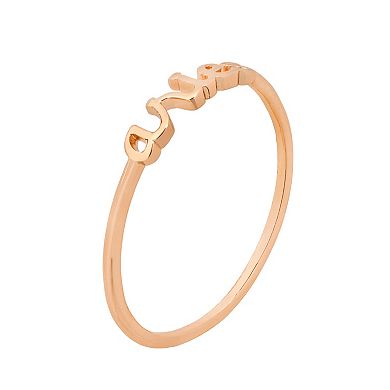 LC Lauren Conrad Cursive Zodiac Ring