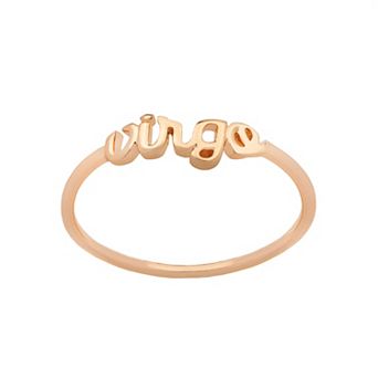 LC Lauren Conrad Cursive Zodiac Ring