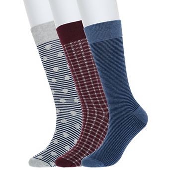 Men's Sonoma Goods For Life® 3-pack Patterned Dress Socks