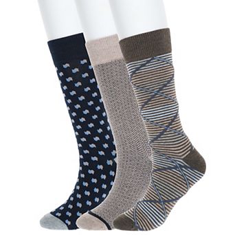 Men's Sonoma Goods For Life® 3-pack Patterned Dress Socks