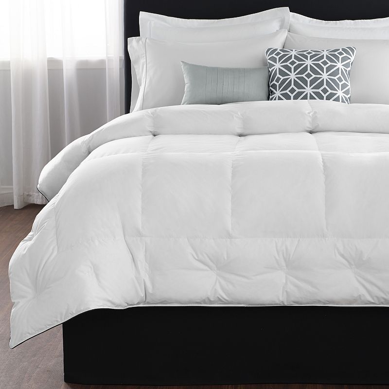 Restful Nights 500 Thread Count Down Alternative Comforter, White, King