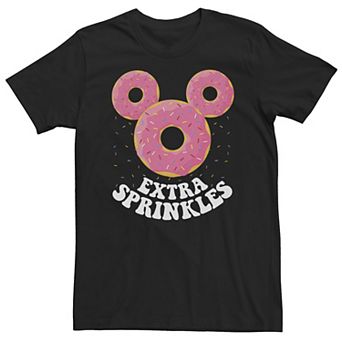 Big & Tall Disney Mickey Mouse Donut Ears Extra Sprinkles Tee