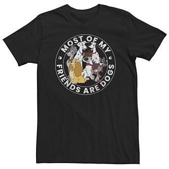 Big & Tall Disney Classic Group Most Of My Friends Are Dogs Tee