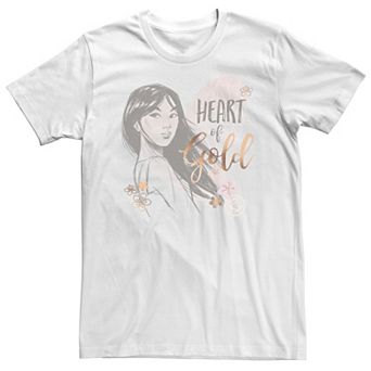 Big & Tall Disney Mulan Heart Of Gold Sketched Tee