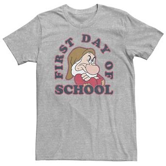 Big & Tall Disney Snow White Grumpy First Day Of School Tee
