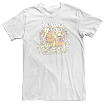 Big & Tall Disney Lion King Group Shot Hakuna Matata Pastel Trio Tee