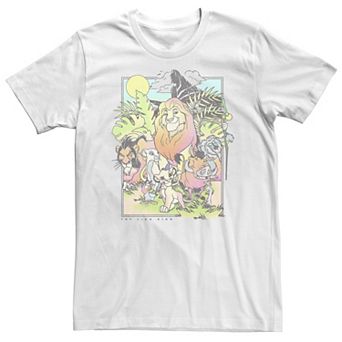 Big & Tall Disney The Lion King Pride Rock Group Shot Tee