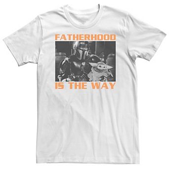 Big & Tall Star Wars: The Mandalorian "Fatherhood Is The Way" Portrait Tee