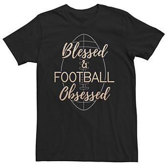 Big & Tall "Blessed & Football Obsessed" Tee