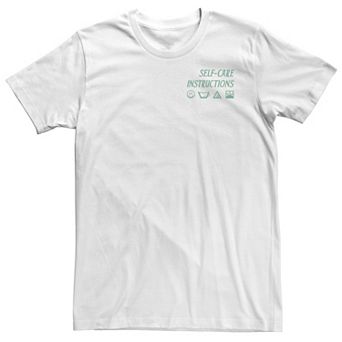 Big & Tall Fifth Sun Self-Care Instructions Symbols Tee