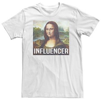 Big & Tall Trendy Mona Lisa "Influencer" Tee