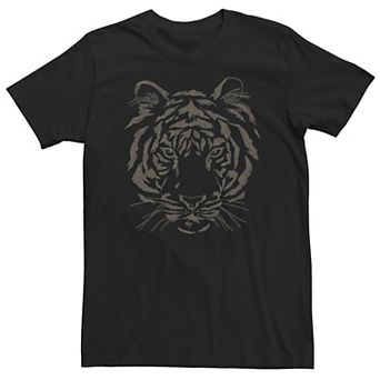 Big & Tall Trendy Transparent Tiger Stare Tee