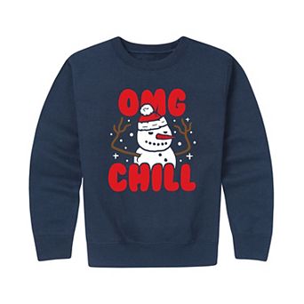 Boys 8-20 OMG Chill Crew Fleece Sweatshirt