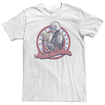 Big & Tall Star Wars: The Mandalorian Fourth Of July Mando & Grogu Tee