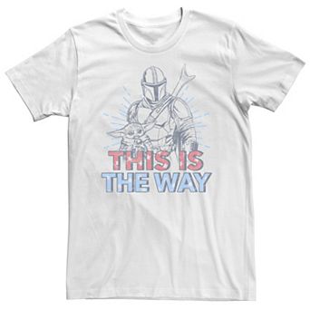 Big & Tall Star Wars: The Mandalorian Fourth Of July Mando & The Child Tee