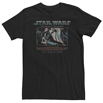Big & Tall Star Wars Darth Vader Lightning & Logo The Dark Side Tee