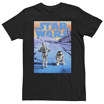Big & Tall Star Wars Droids Walking A New Hope Tee