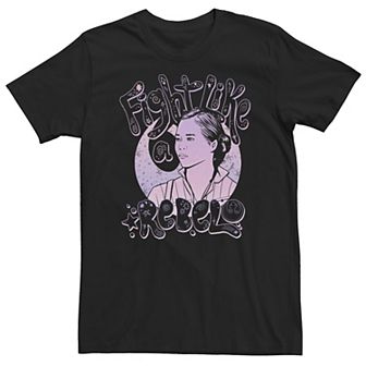 Big & Tall Star Wars: The Rise Of Skywalker Rose "Fight Like A Rebel" Tee