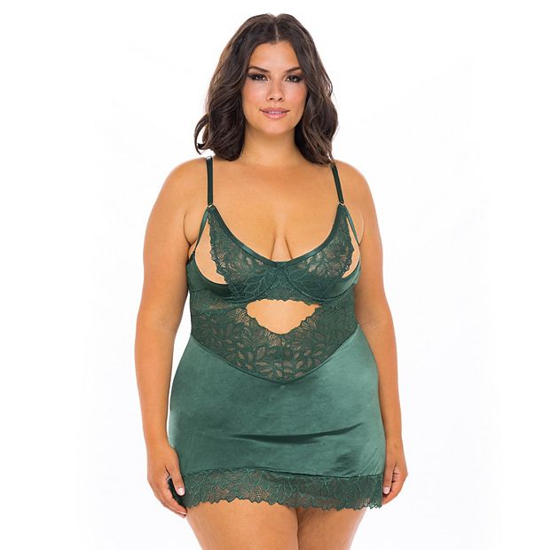 Plus Size Oh La La Cheri Louisa Fitted Chemise 70 11606X