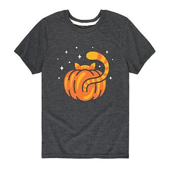 Boys 8-20 Cat Butt Pumpkin Graphic Tee