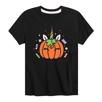Boys 8-20 Unicorn Pumpkin Candy Graphic Tee
