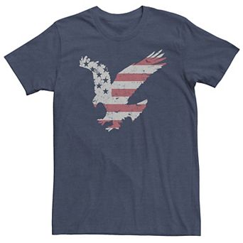 Big & Tall Fifth Sun Flying Eagle American Flag Fill Tee