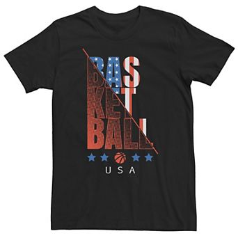 Big & Tall Basketball USA Stars & Stripes Tee