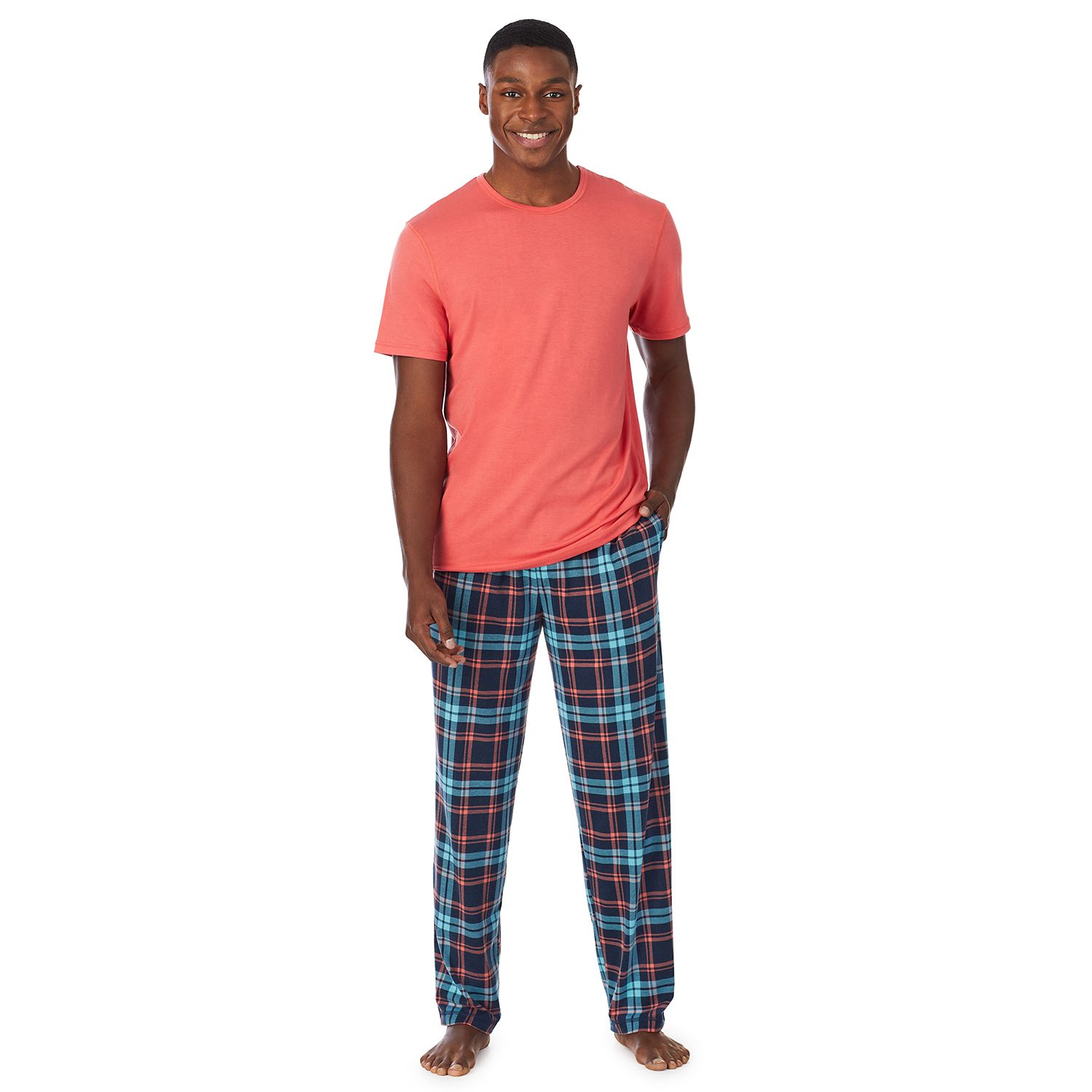 Men's Cuddl Duds® Tee \u0026 Pajama Pants Set