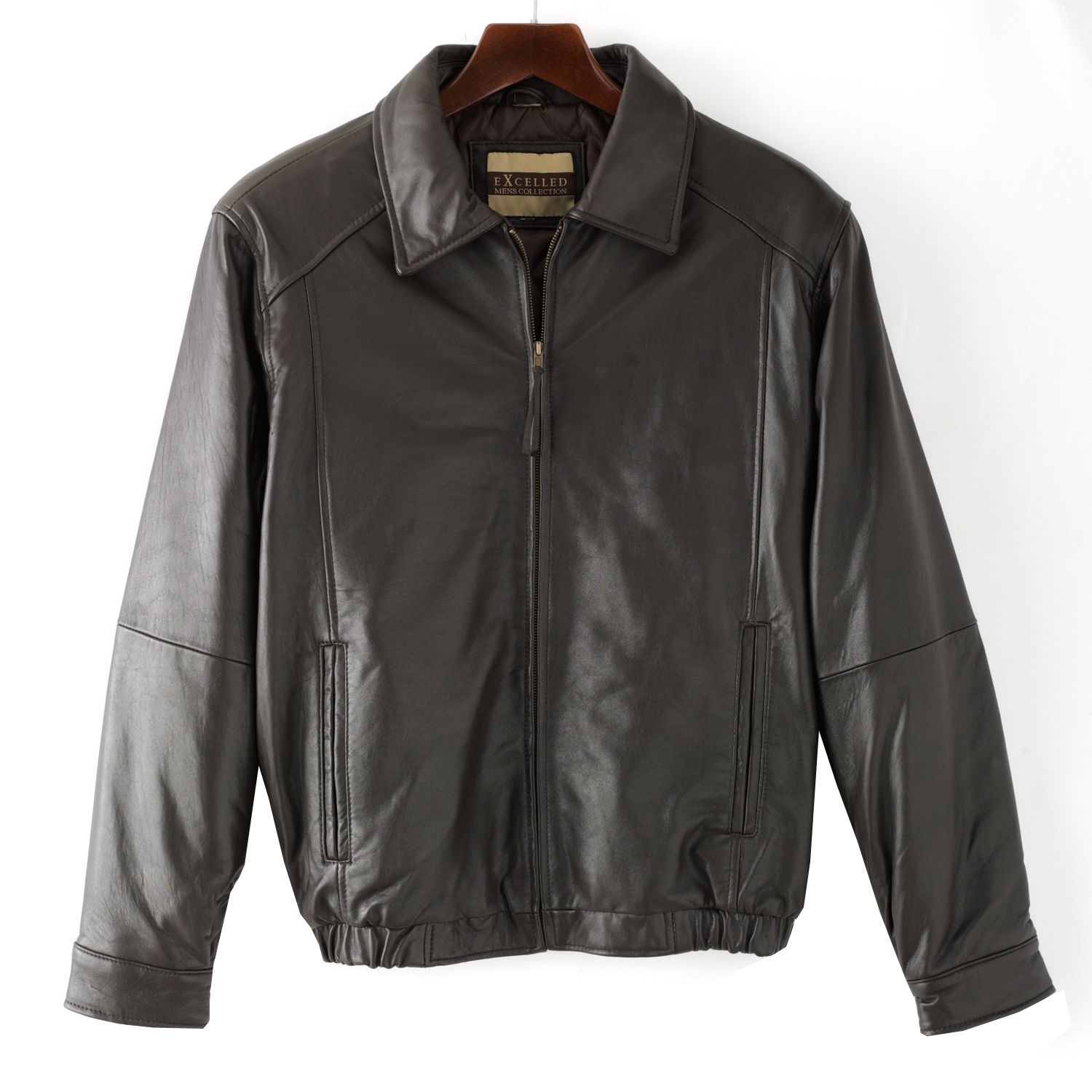 kohls mens leather bomber jacket