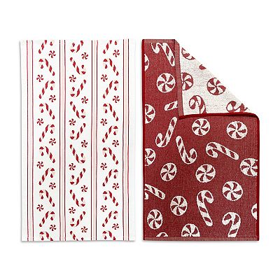 St. Nicholas Square® Peppermint Terry Loop Kitchen Towels 2-pk.