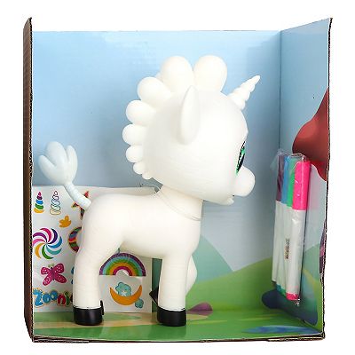Idea Tank Zoonicorn Color Me Customizable Toy with Markers & Stickers