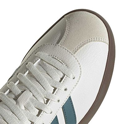 adidas VL Court 3.0 Shoes - Men's - White / Preloved Teal / Aurora Ivy - 11.5