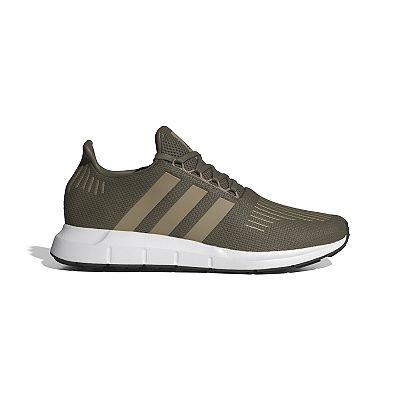 adidas Swift Run 1.0 Shoes - Men's - Olive Green Strata / Blanch Cargo / Cloud White - 13
