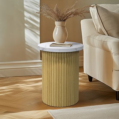 INK+IVY Orion Round End Table