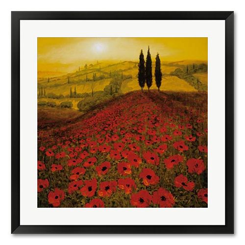 Poppy Field Framed Wall Art