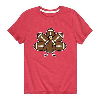Boys 8-20 Turkey Football Graphic Tee