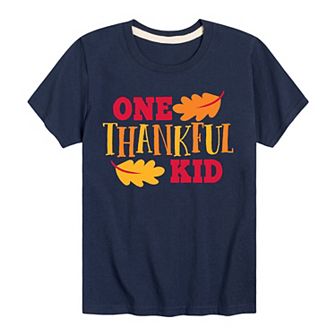 Boys 8-20 One Thankful Kid Graphic Tee