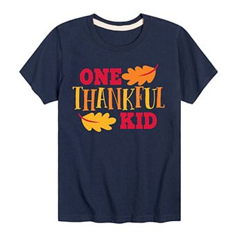 Boys 8-20 One Thankful Kid Graphic Tee