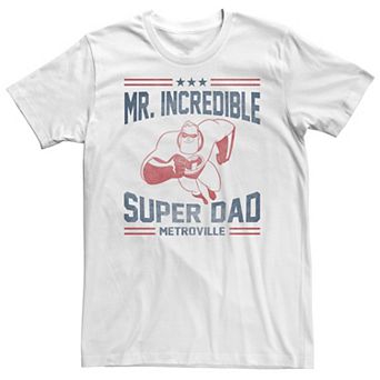 Disney / Pixar's The Incredibles Big & Tall Mr. Super Dad Metroville Tee