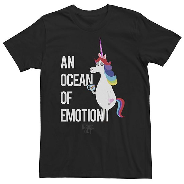 Big & Tall Disney / Pixar Inside Out Unicorn Ocean Tee