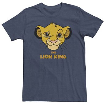 Big & Tall Disney Lion King Young Simba Face Tee