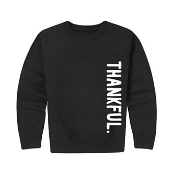 Boys 8-20 Thankful Oversized Crew Fleece Sweatshirt