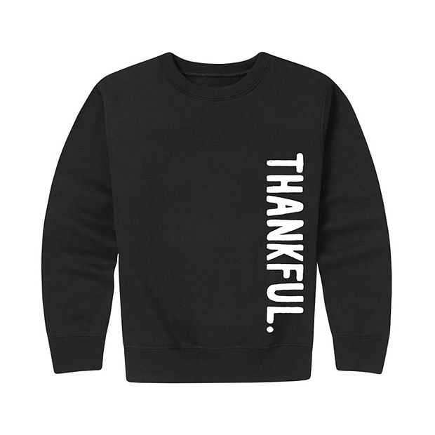 Boys 8-20 Thankful Oversized Graphic Fleece Sweatshirt