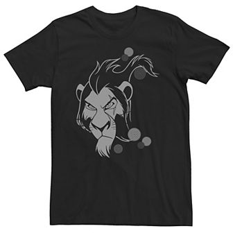 Big & Tall Disney The Lion King Scar Tonal Big Face Tee