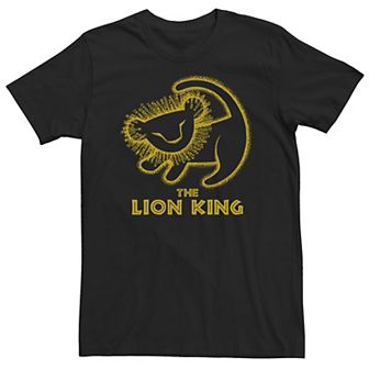 Big & Tall Disney Lion King Simba Cave Painting Tee