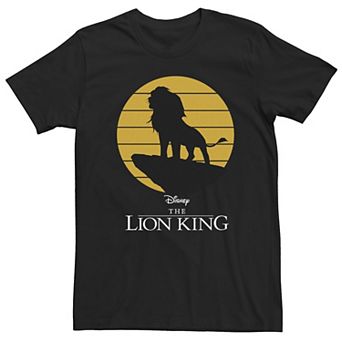 Big & Tall Disney The Lion King Simba Pride Rock Sun Silhouette Tee